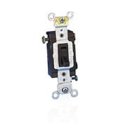 54524-2W 4-Way Framed Grounding AC Quiet Toggle Switch, 120/277 V AC, 20 A, 800 W, 1000 VA Power Rating