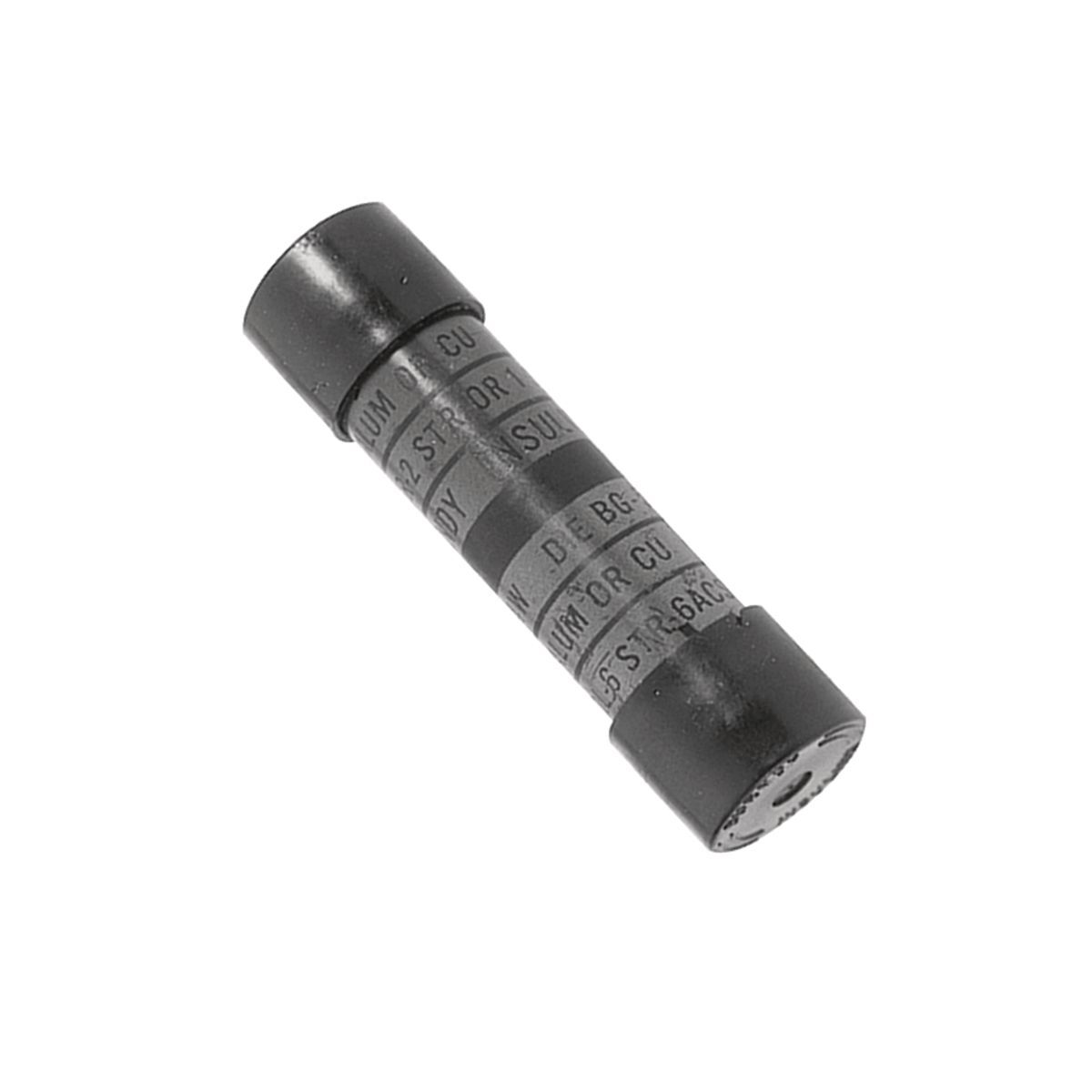 Insulated AL service entrance compression sleeve for combinations of insulated CU, AL and ACSR conductors, Color Code: Red (Side A), Orange (Sdie B).