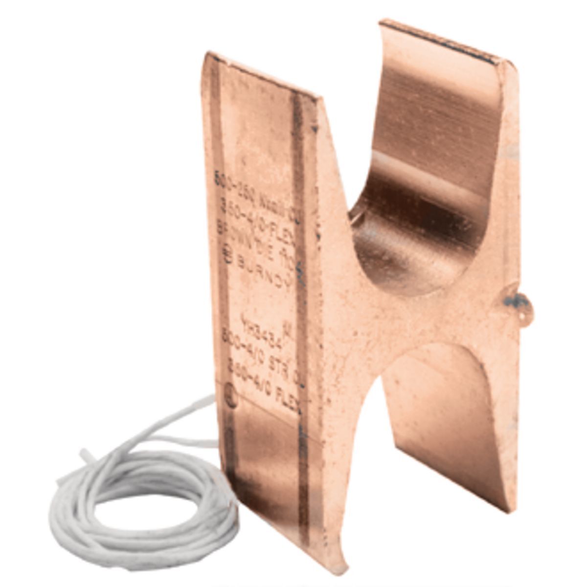 Copper Compression H Tap, 500-250 kcmil (Main), 500 kcmil-4/0 AWG (Tap), Tin Plated.