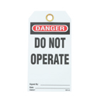 Plastic Tag, FTDanger Do Not OperateFT, 5