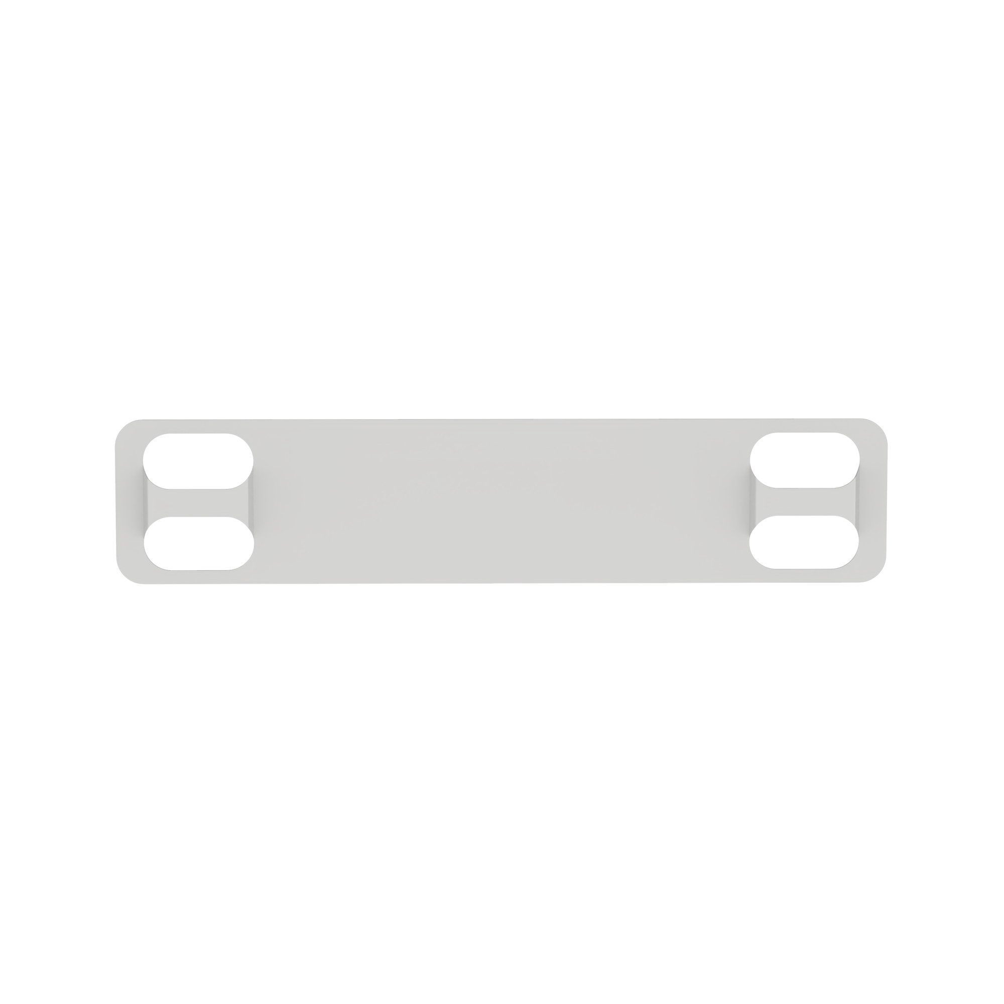 Marker Plate, 304 SS, 4 Hole, 3.5IN x .75