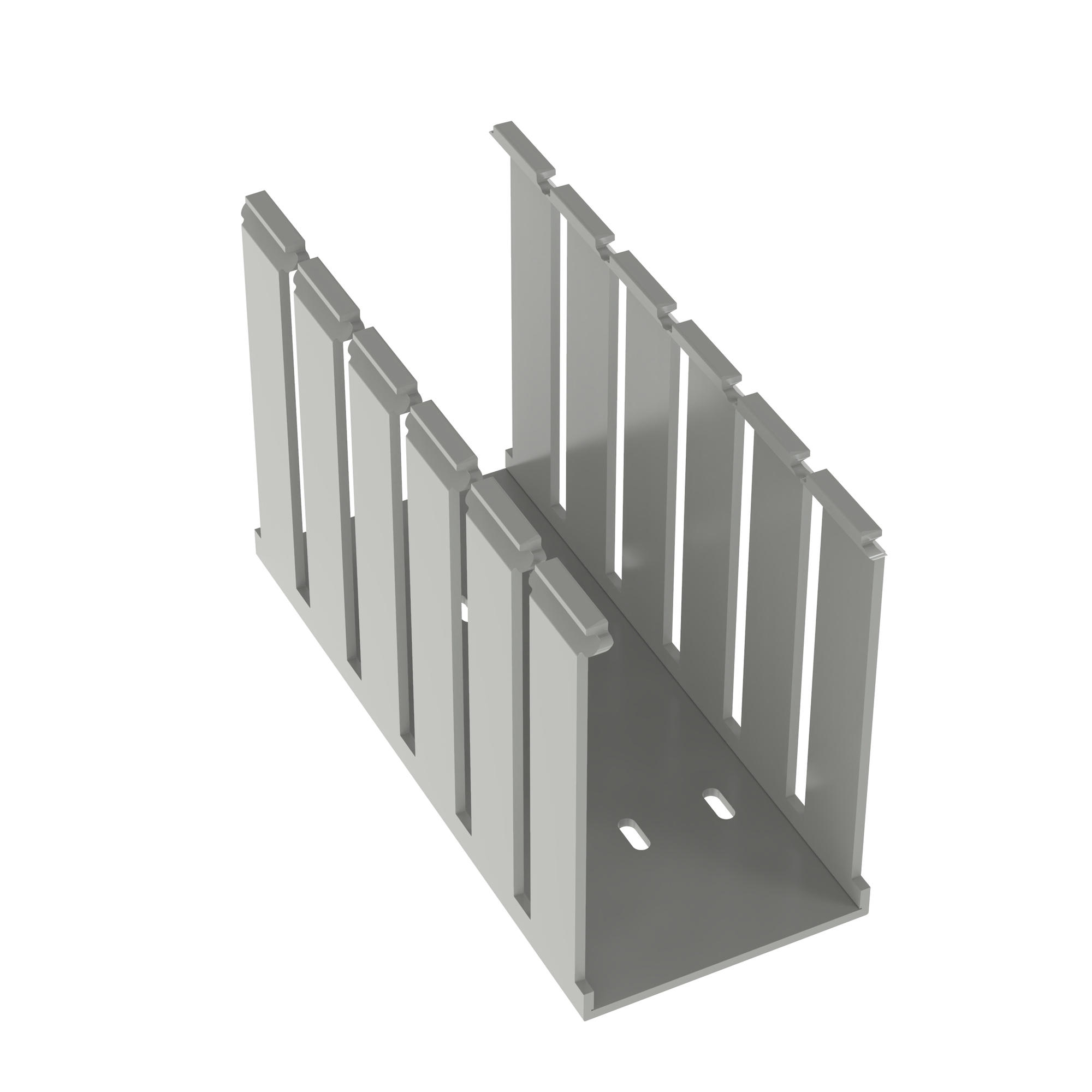 Slotted Duct, PVC,3X5X6FT,LGRY           
