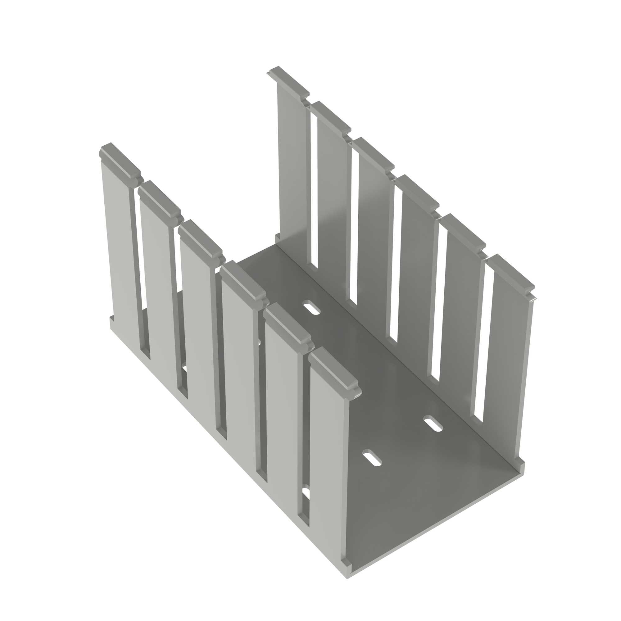 Slotted Duct, PVC,4X5X6FT,LGRY           