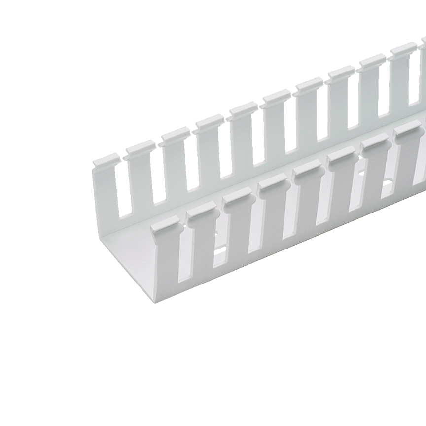 Slotted Duct, PVC,1.5X4X6FT,WHT          
