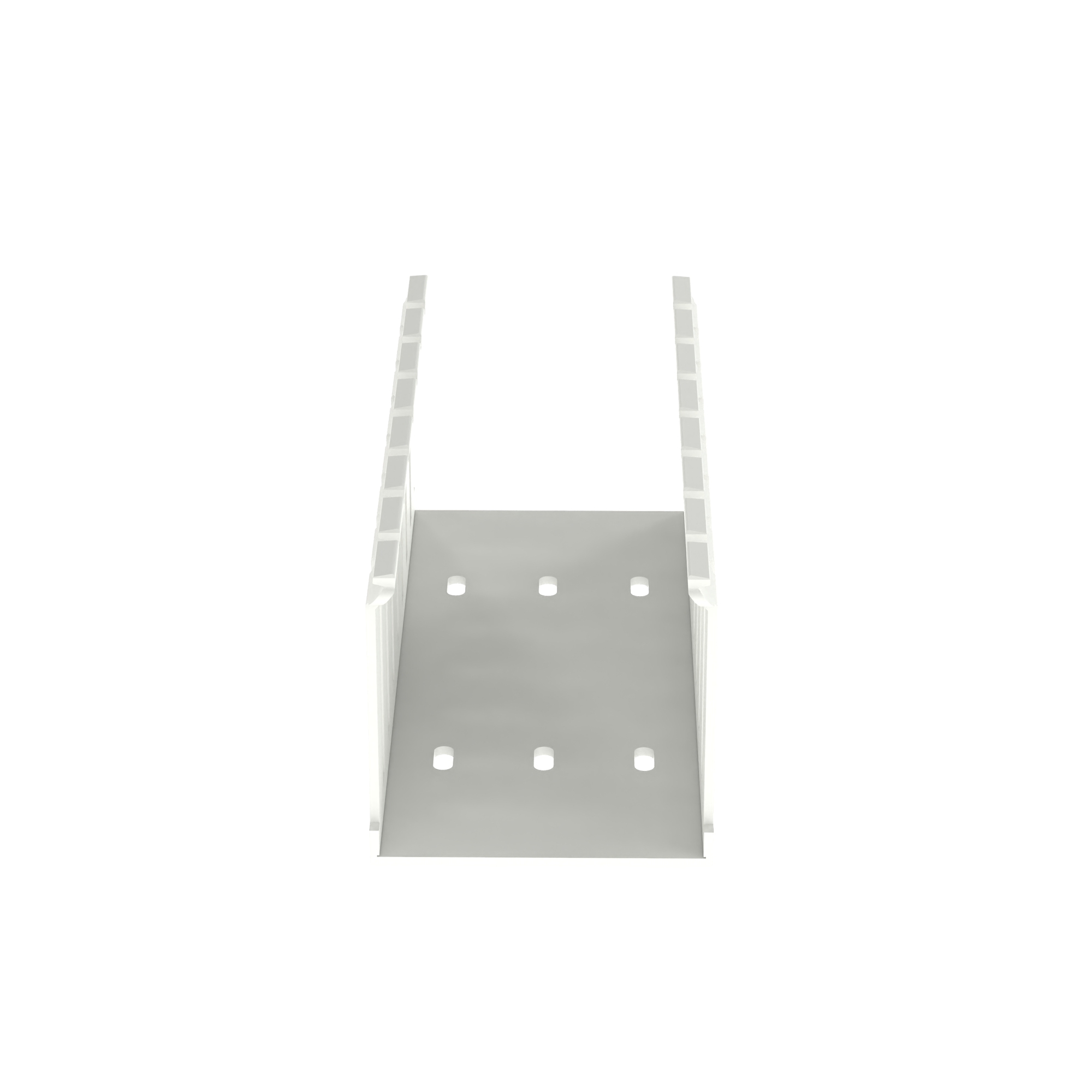 Slotted Duct, PVC,3X3X6FT,WHT            