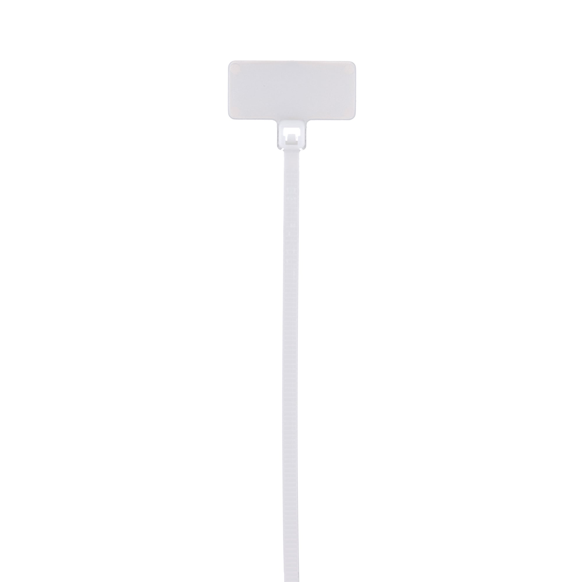 Pan-Ty PLF1M-M Write-On Cable Tie, PA6.6, 4.3"L, 18lb, PK1000