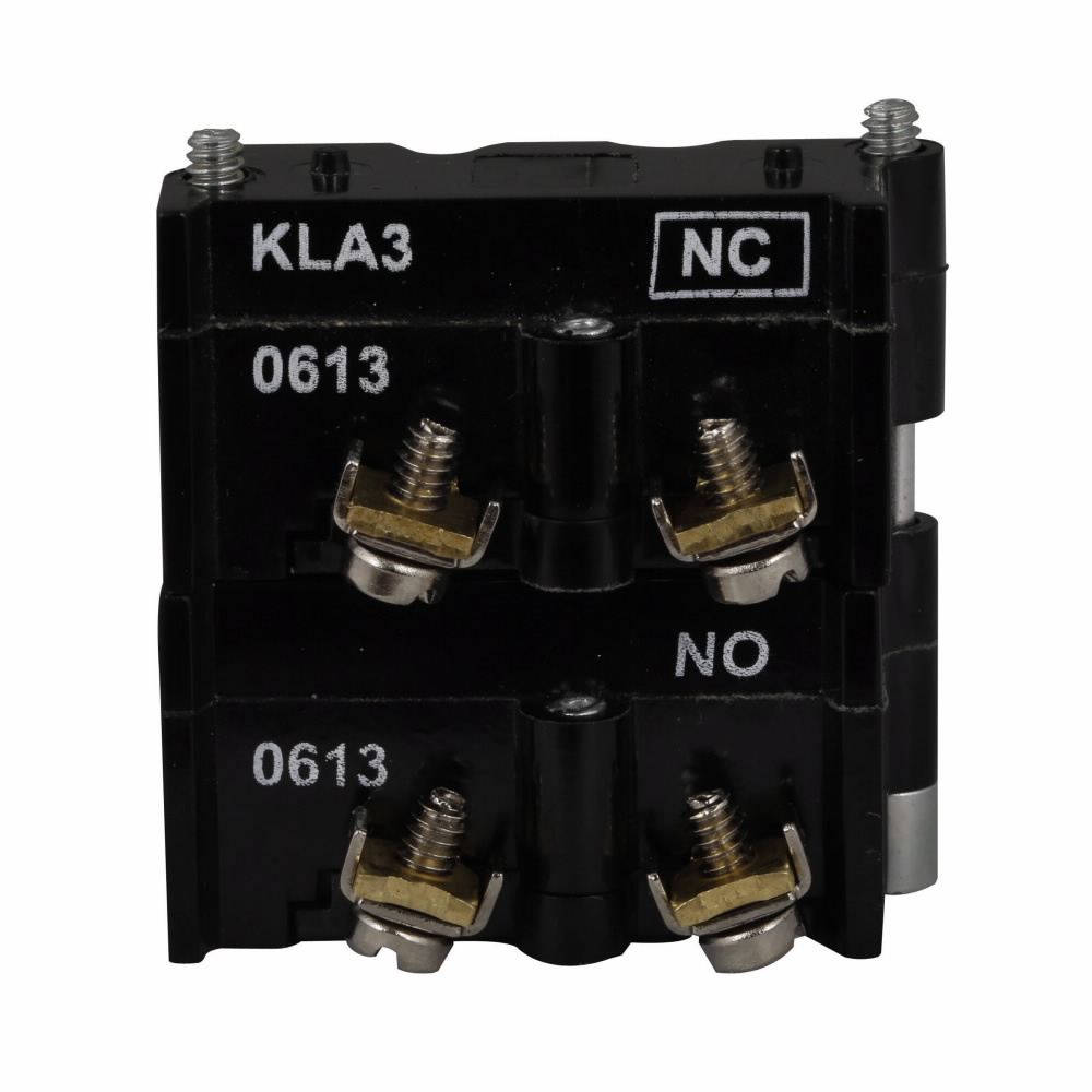 E30KLA3 Multi-Function Square Standard Contact Block, 30.5 mm, 1NO-1NC Contact, 10 A at 600 V AC, 10 A at 250 V DC Contact, Silver Contact