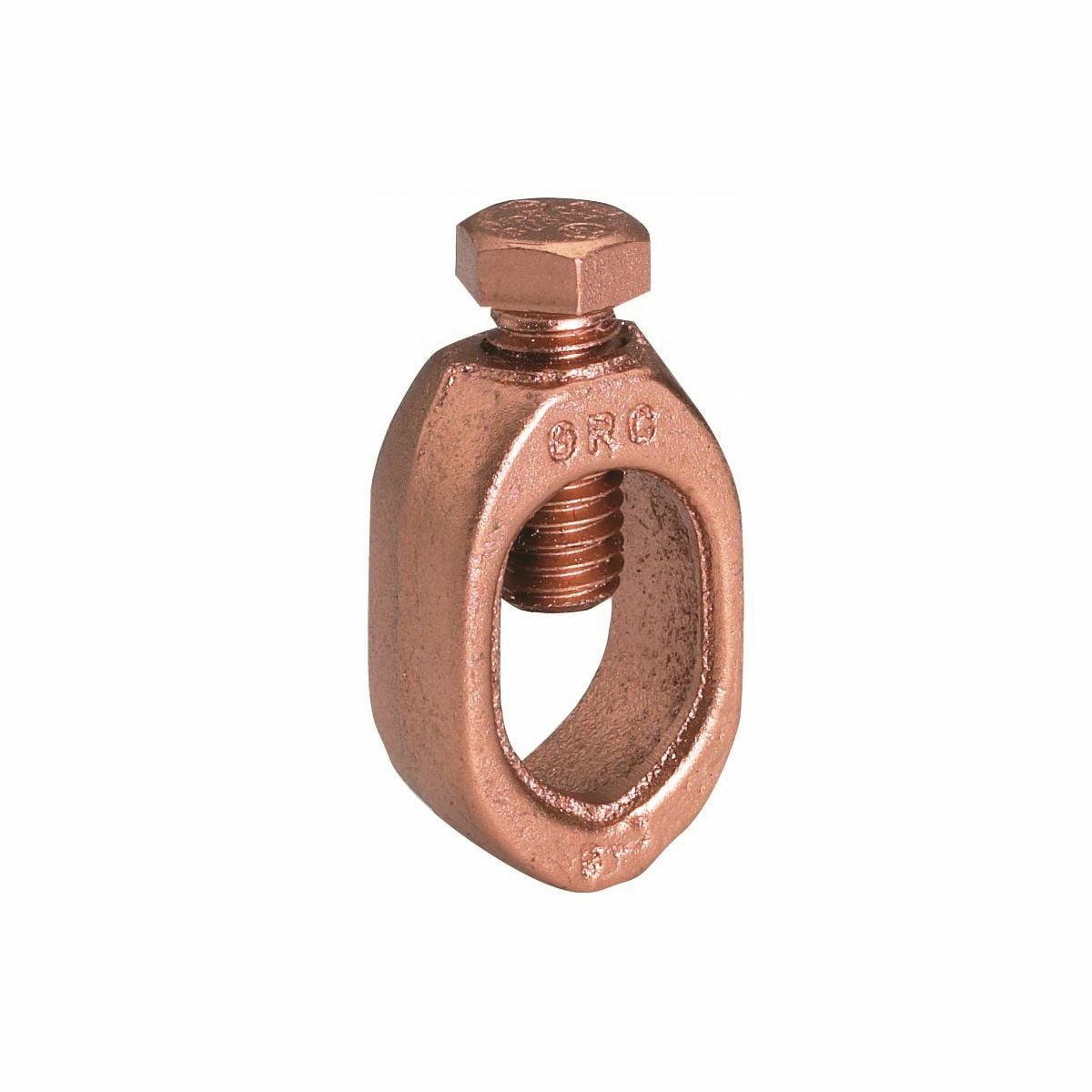 Mechanical Ground Rod Clamp, For Cable to Rod, High Strength, 10 AWG (Sol)- 1 AWG (Str), 5/8" Drive Rod, 3/8" Stud.