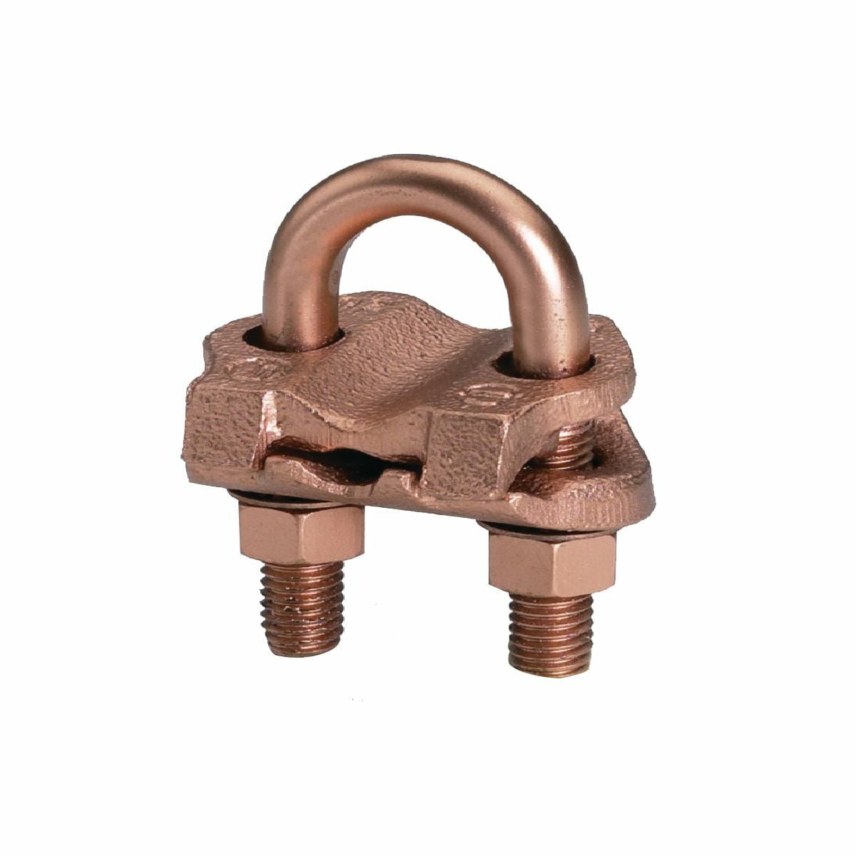 Mechanical Grounding Connector, Cable to Rod or Pipe, 4 AWG (Sol.) - 2/0 AWG (Str.), 1/2" Rod, 1/4" Pipe, Bright Dipped.