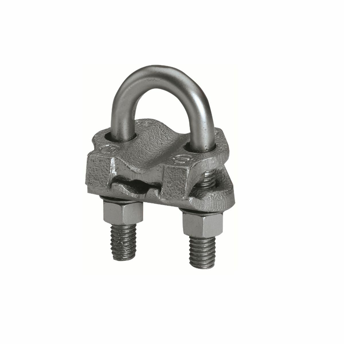 Mechanical Grounding Connector, Cable to Rod or Pipe, 300 - 500 kcmil, #7 - #8 Rebar, 7/8" to 1 " Rod, 1/2" - 3/4" Pipe, Bright Dipped.