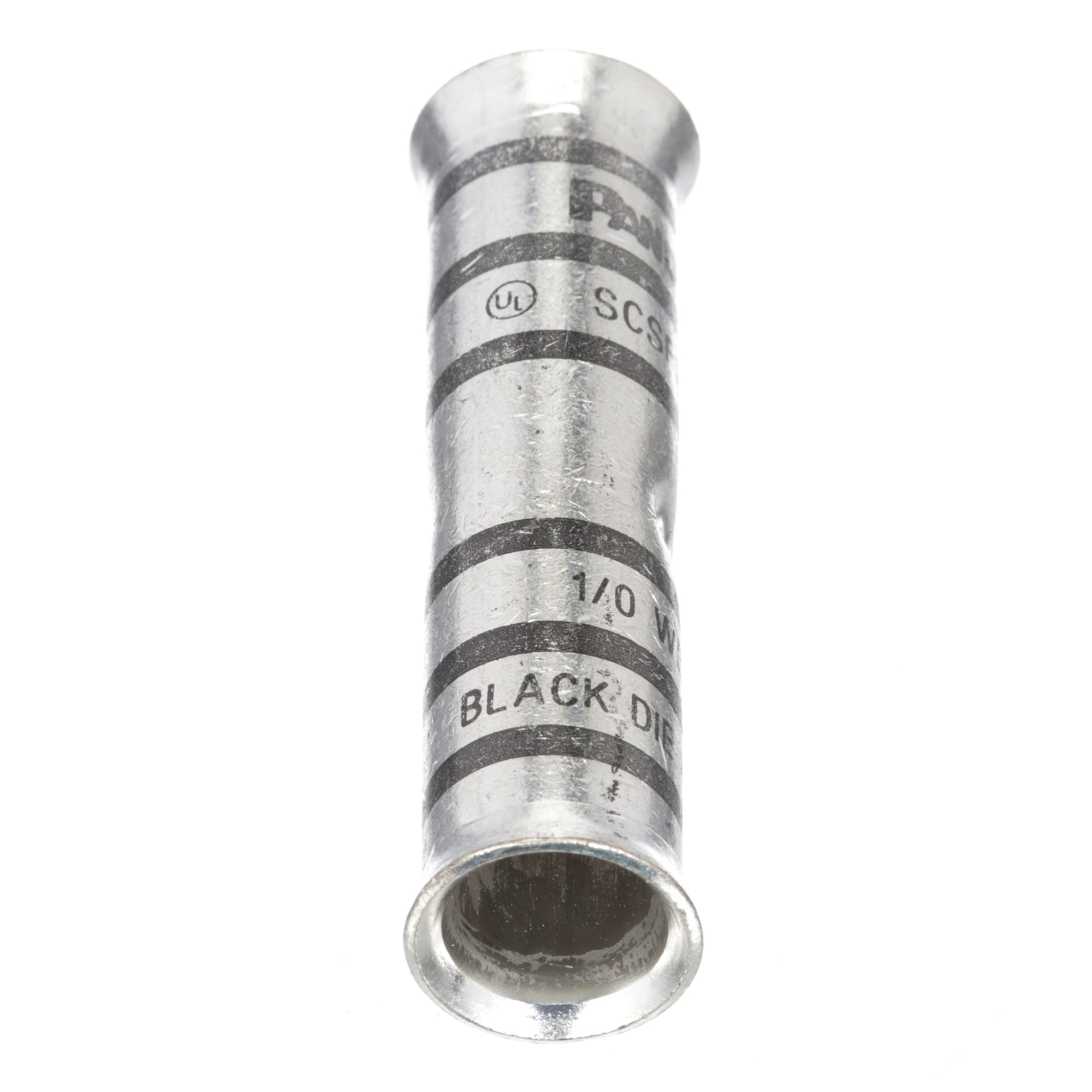 Copper Compression Butt Splice, 1/0 AWG 