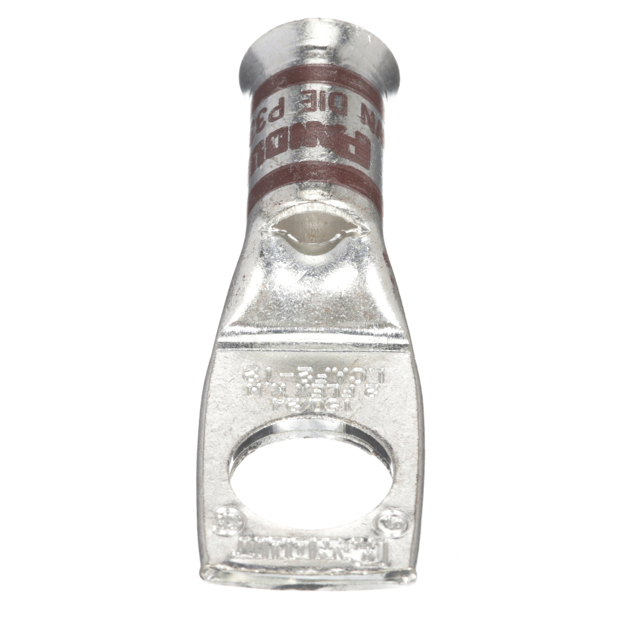 Copper Compression Lug, 1 Hole, #2 AWG, 
