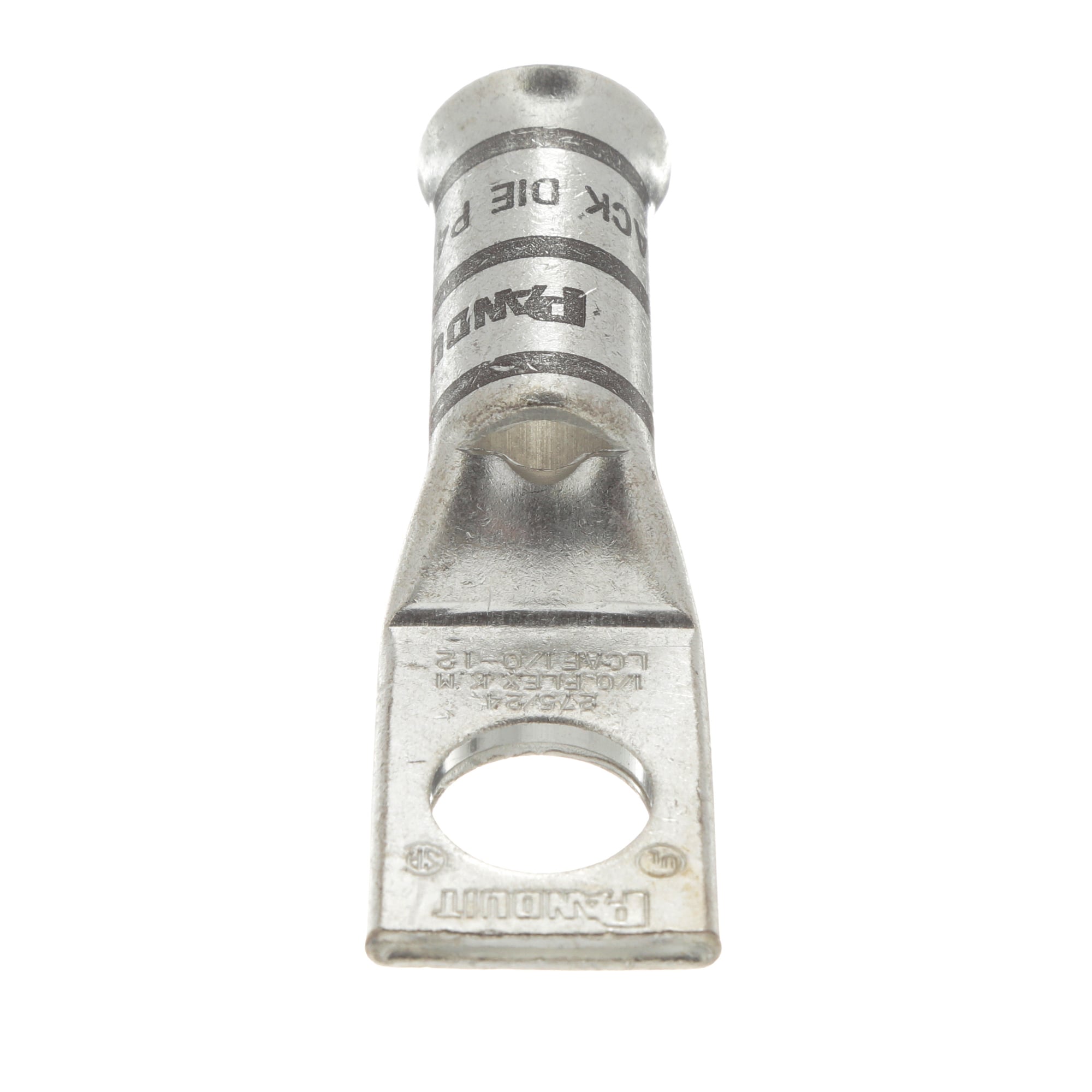 Copper Compression Lug, 1 Hole, 1/0 AWG,