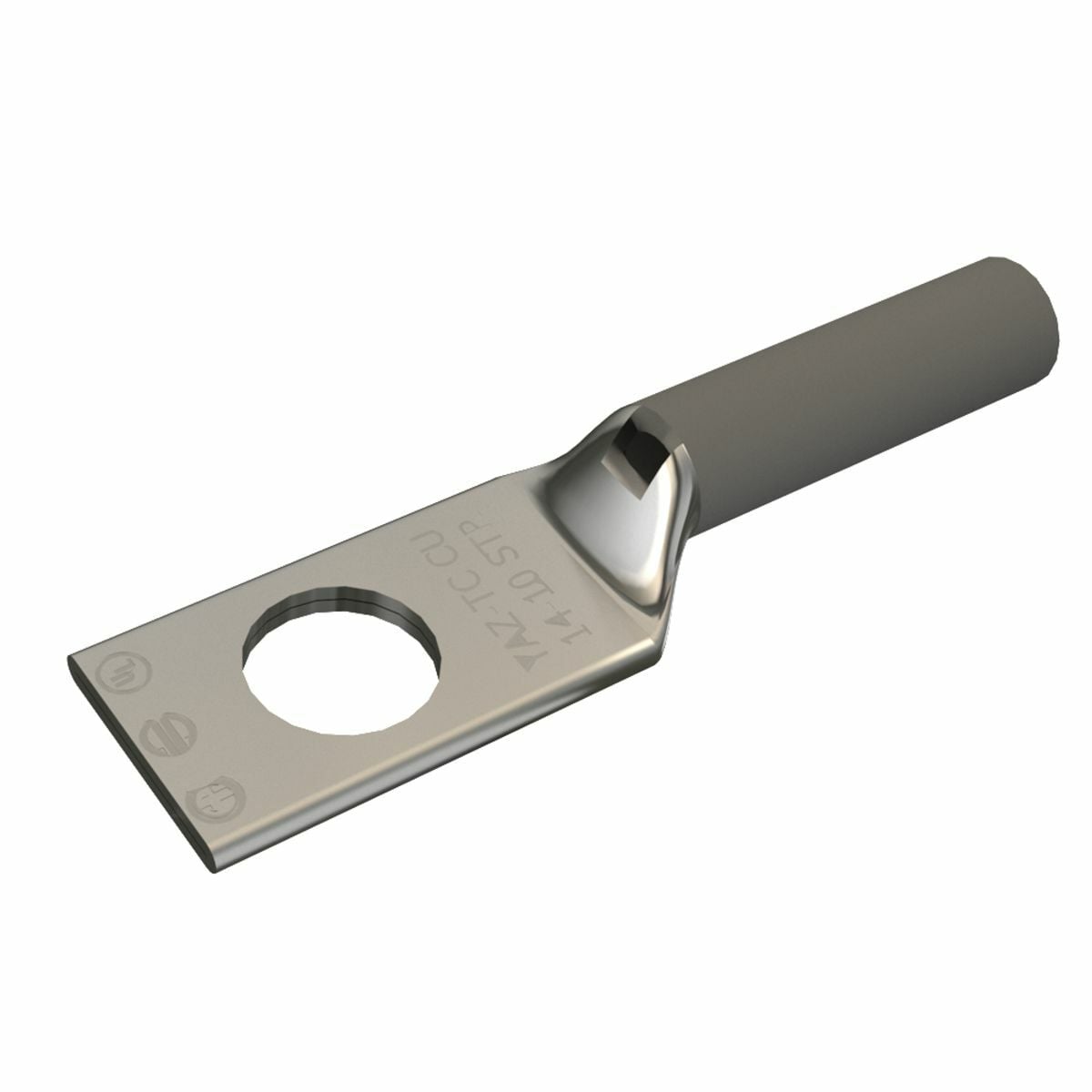 YAZV10TC14 1-Hole Uninsulated Compression Lug With Inspection Win