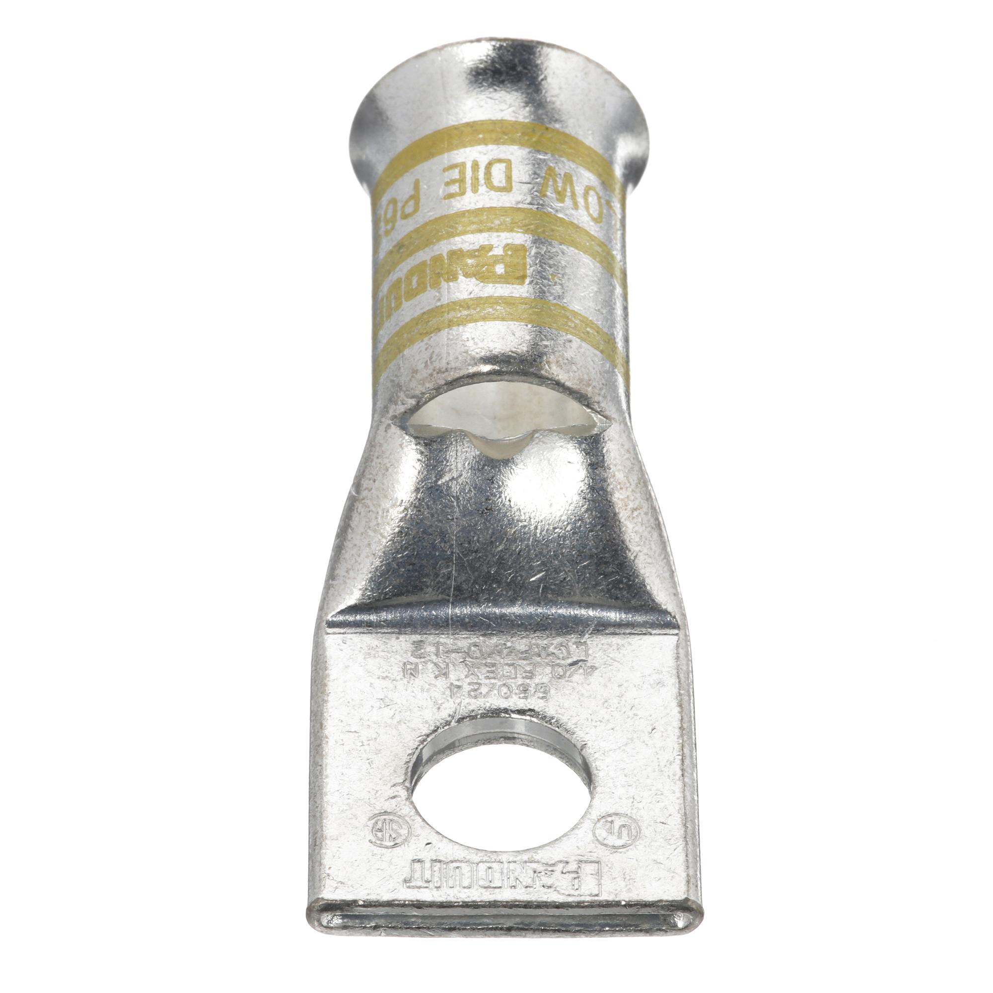 Copper Compression Lug, 1 Hole, 4/0 AWG,