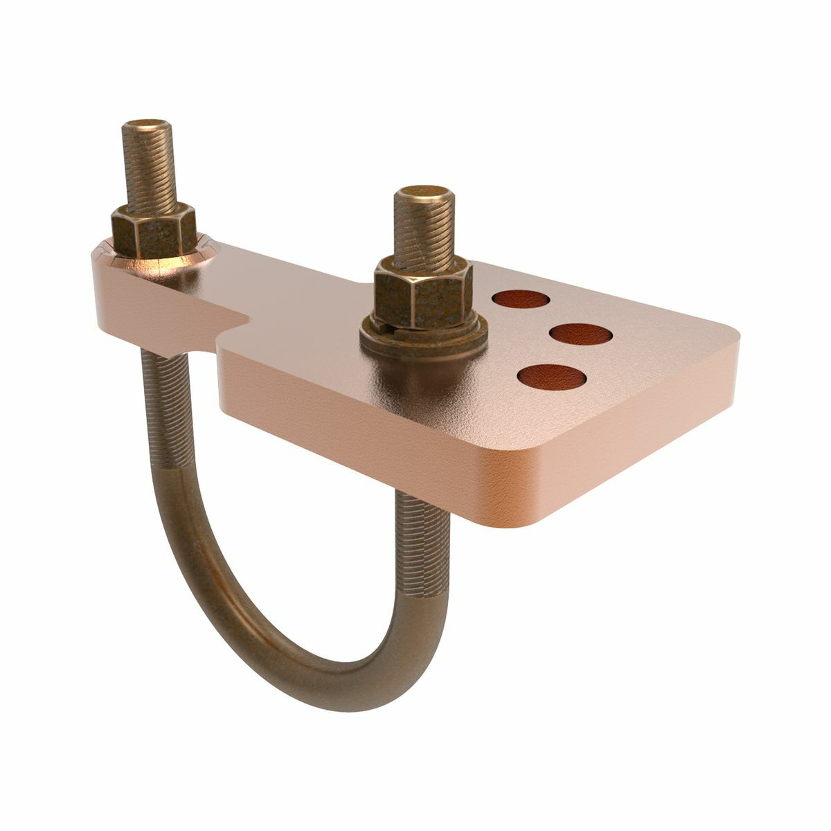 Water Pipe Ground Connector, 1-1/4" - 2" Rod, Large, smooth connector contact area between pipe and ground clamp