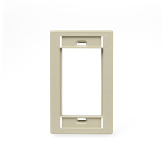 MOS Wallplate, single-gang, ivory
