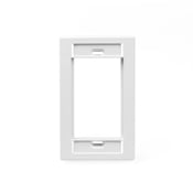 MOS Wallplate, single-gang, white