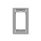 MOS Wallplate, single-gang, grey