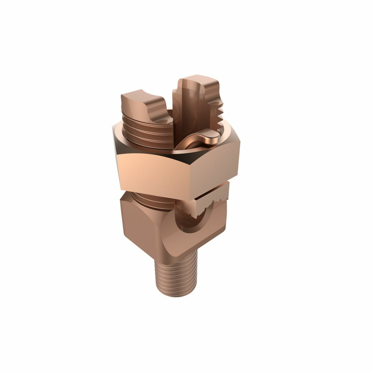 Mechanical Grounding Connector, Cable to Flat,  1 AWG - 350 AWG (Str).