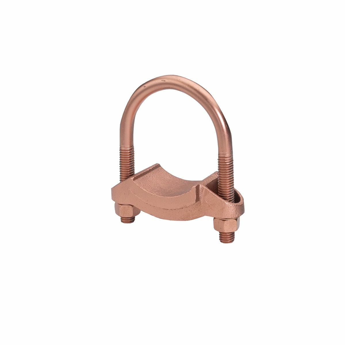 Mechanical Grounding Connector, Copper Bar, Strap, Braid or Cable to Rod or Tube, 2" Pipe, 2"-2 3/8" Rod, 4.06 IN Width.