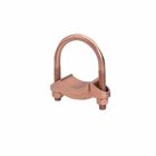 Mechanical Grounding Connector, Copper Bar, Strap, Braid or Cable to Rod or Tube, 2" Pipe, 2"-2 3/8" Rod, 4.06 IN Width.