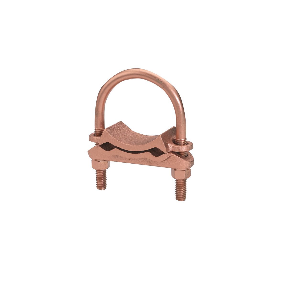 Mechanical Grounding Connector, 2 Parallel Cables to Rod or Pipe, 4 AWG ( Sol.) - 2/0 AWG (Str.), 3-1/2" to 4" Rod, 3-1/2" Pipe.