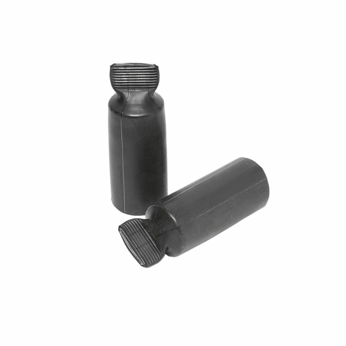 Heavy Wall Cross-Linked Black Polyolefin Heat Shrinkable End Cap, #8-#1 AWG Code, #8-#4 AWG Flex, 600 V, Fire Retardant.
