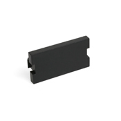 MOS Insert, Blank Module, 1 unit high, black