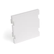 MOS Insert, Blank Module, 2 units high, white