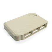 41296-MMI QuickPort Surface Mount Box, 6 Ports, Surface Mount, ABS, Ivory