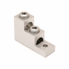 Aluminum Universal Terminal, 1 Hole, Two: 6 AWG (Str)-300 kcmil, 5/16" Stud, 2 Screws, Al/Cu Rated, Tin Plated.