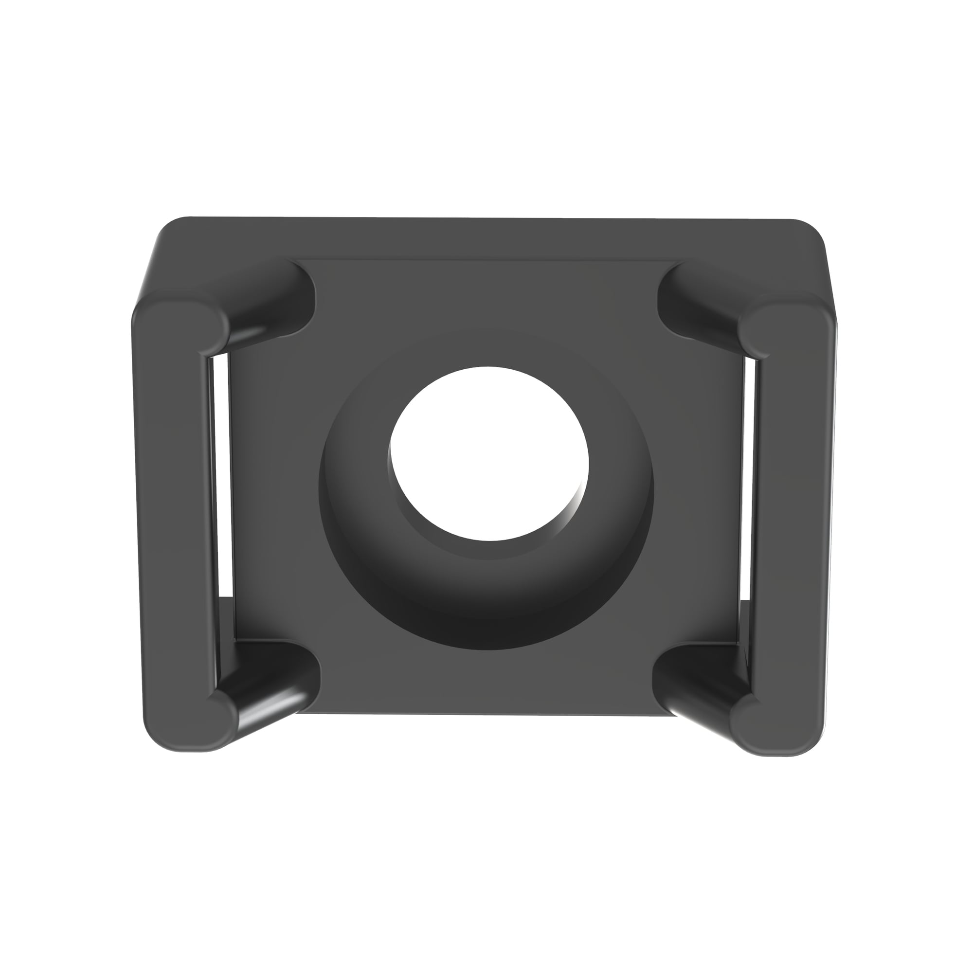 Cable Tie Mount, .61IN (15.5mm)W, #10 Scr