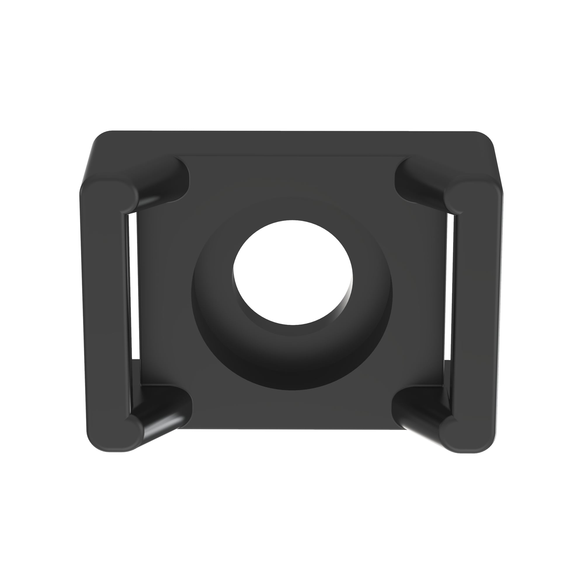 Cable Tie Mount, .62IN (15.8mm)W, 1/4 Scr