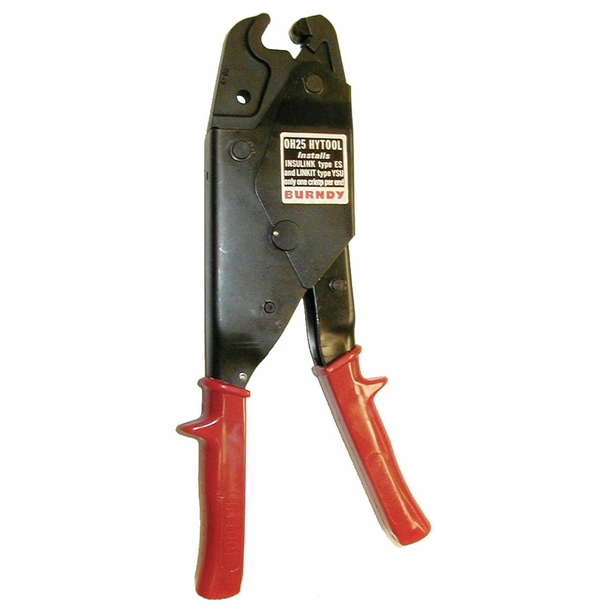 Full Cycle Ratchet Crimper, Dieless, 6000 lbs, Installs Service Entrance Splice Connectors #10 AWG - #1/0 AWG.