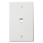 Standard Telephone Wall Jack. 6P6C. screw terminals - White