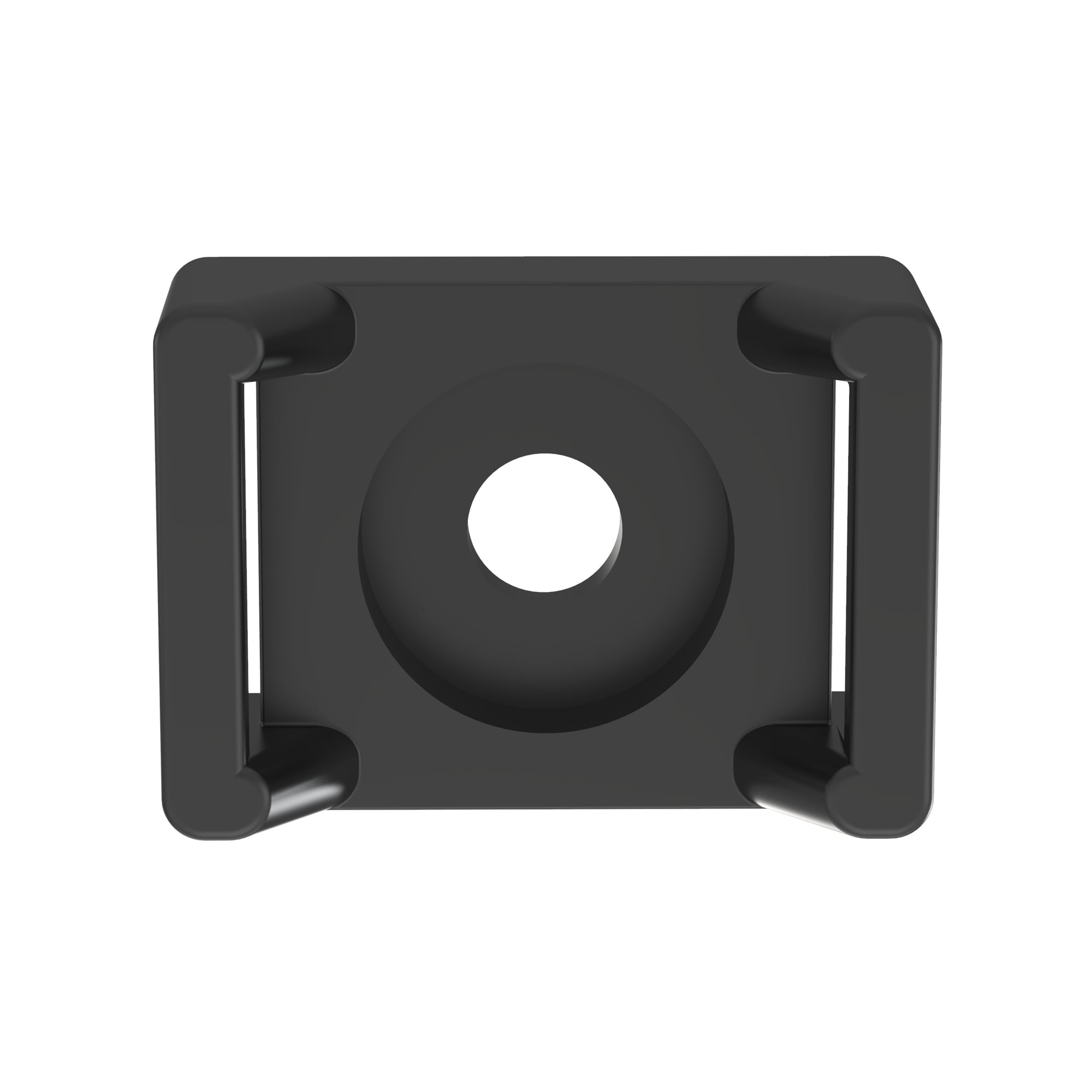 Cable Tie Mount, .61IN (15.5mm)W, #8 Scre