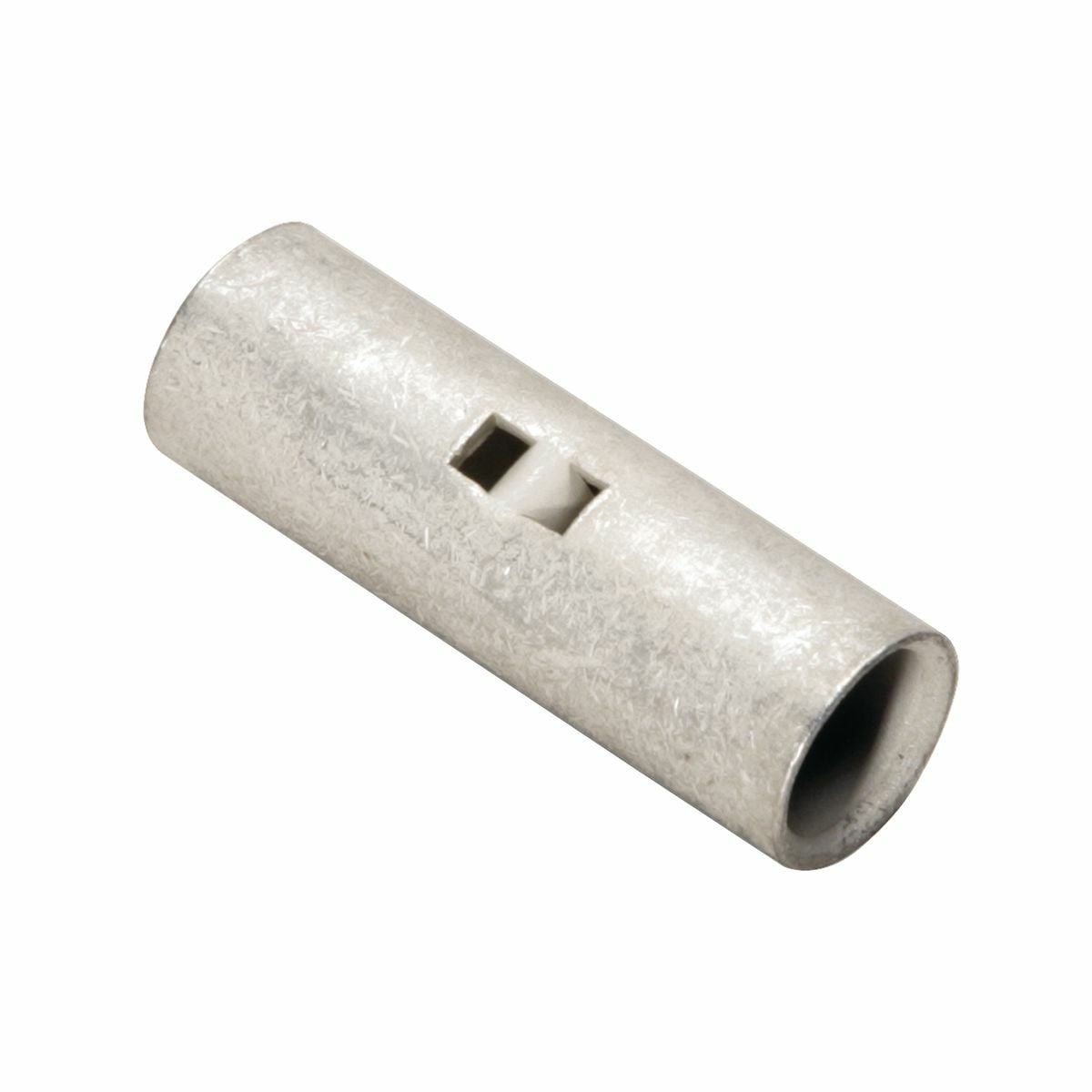 HYLINK? Uninsulated Compression Butt Splice; Seamless Standard Barrel; Accommodates: #6 AWG Str/Sol, AN, Aircraft; Length: 1.12" ; 600 V Max; Bulk Package