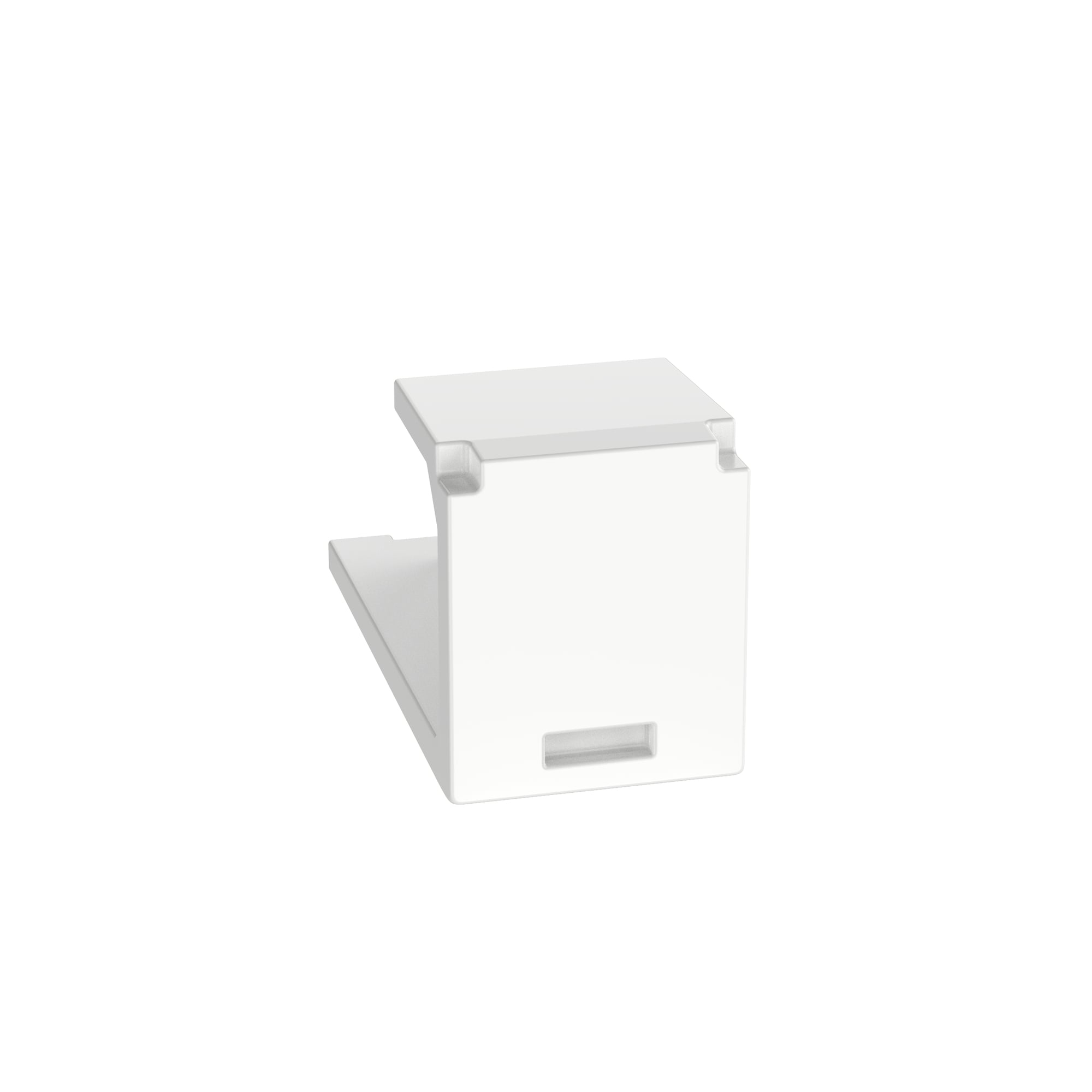 Blank Module, 1 Port, White             