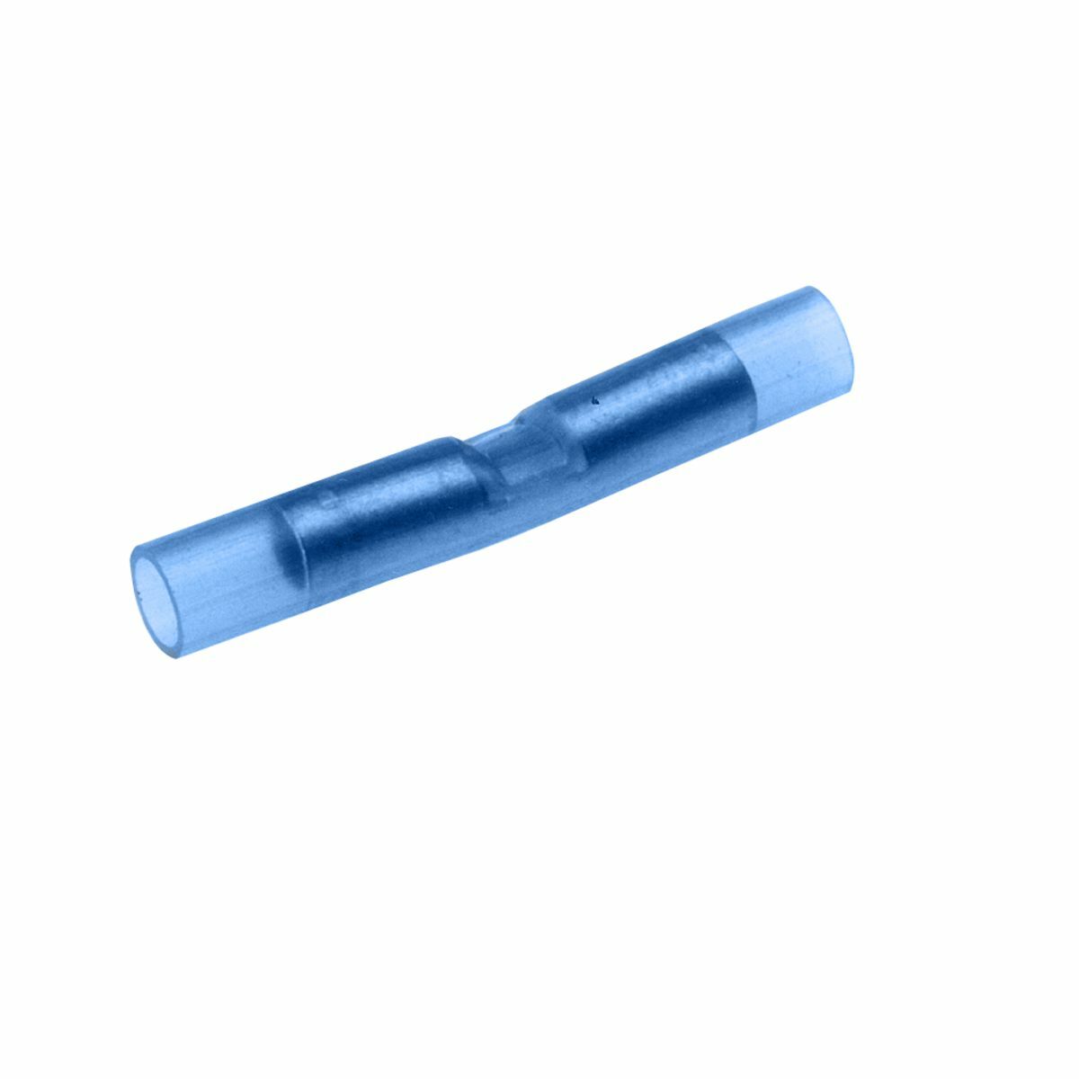 Copper Butt Splice, 16-14 AWG, 1.25" Splice Length, Nylon Insulated, Tin Plated, 600 Volts Max.