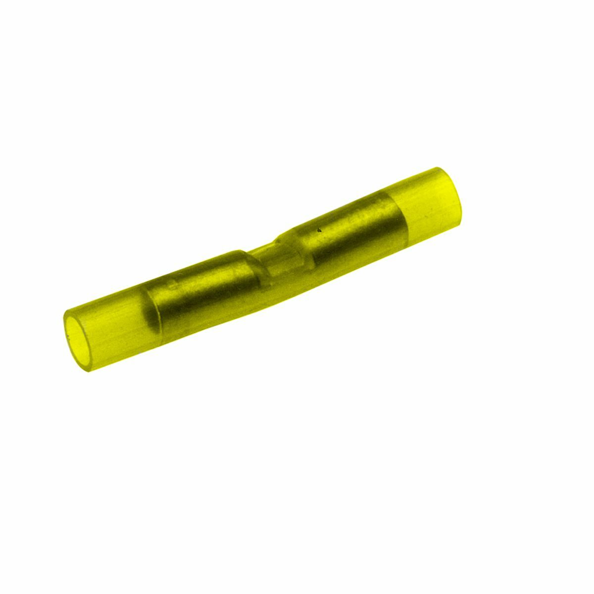 Copper Butt Splice, 12-10 AWG, 1.64" Splice Length, Nylon Insulated, Tin Plated, 600 Volts Max.