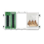 47606-BNP 6-Way Full Size Pre-Configured Cabling Basic Home Networking Plus Panel, 15 Ports, 13.3 in H x 6.13 in W