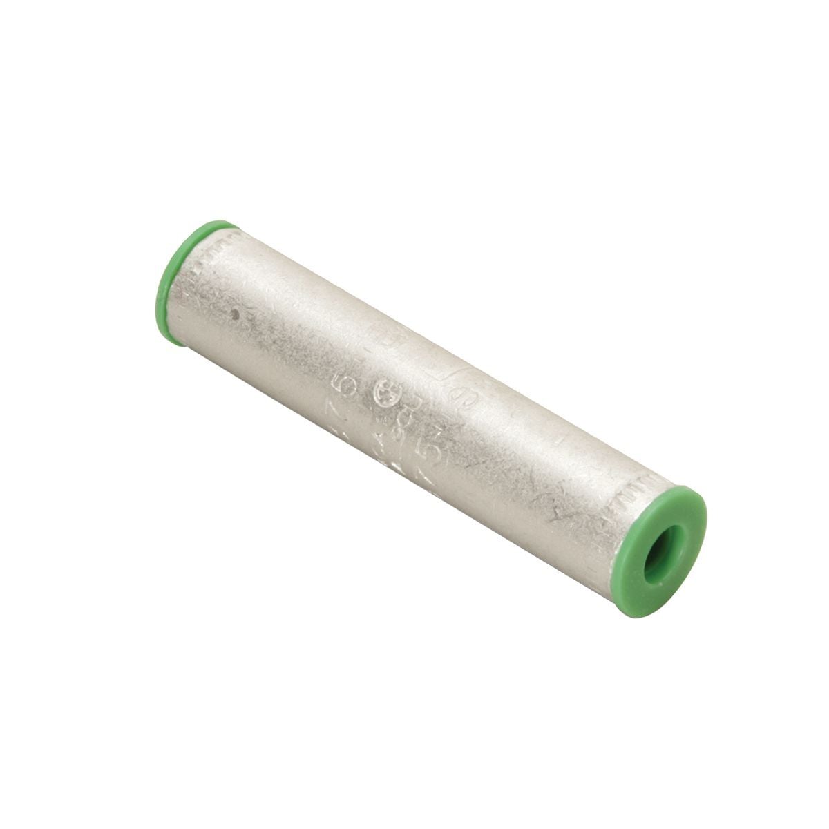 4 AWG AL Splice, AL9CU, Internal Chamfer, Tin Plated, Prefilled PENETROX?, End Cap, UL/CSA, 90?C, Up to 35kV, Green Color Code, 375 Die Index.