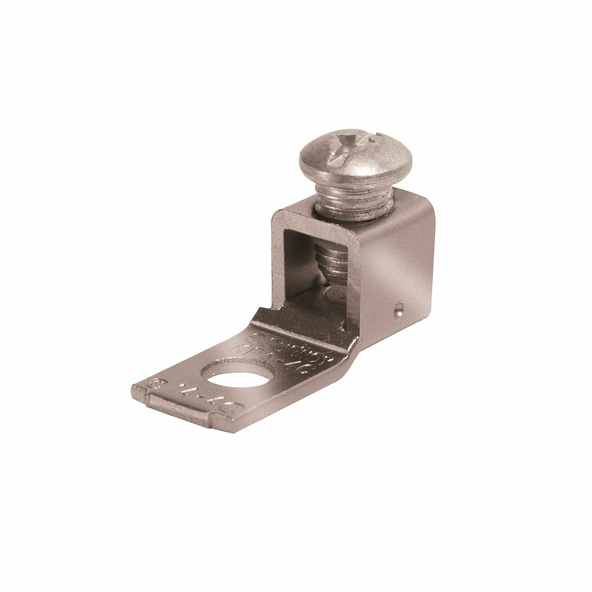 Copper Terminal, 1 Hole, 14 AWG (Sol)-4 AWG (Str), 1/4" Stud.