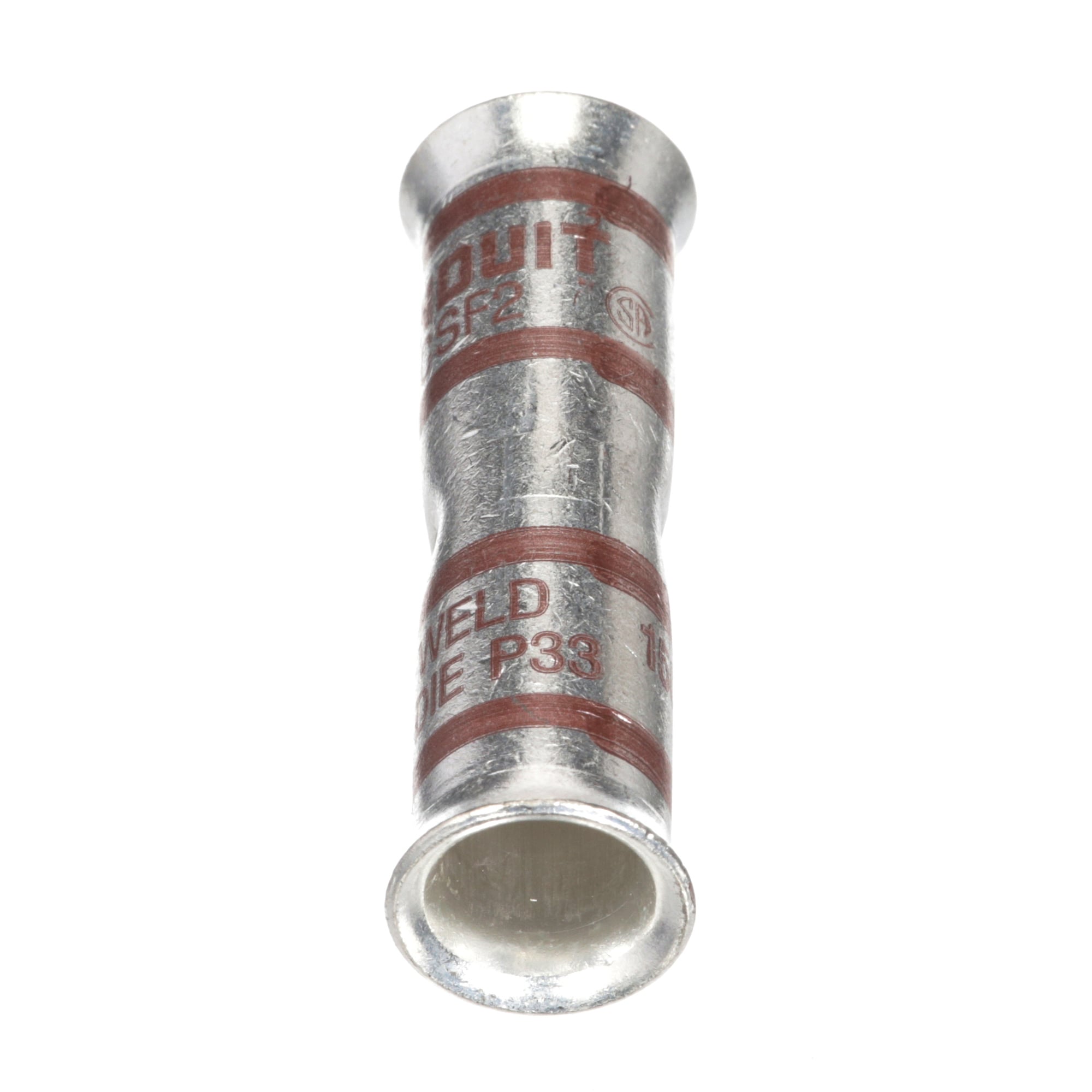 Copper Compression Butt Splice, #2 AWG F