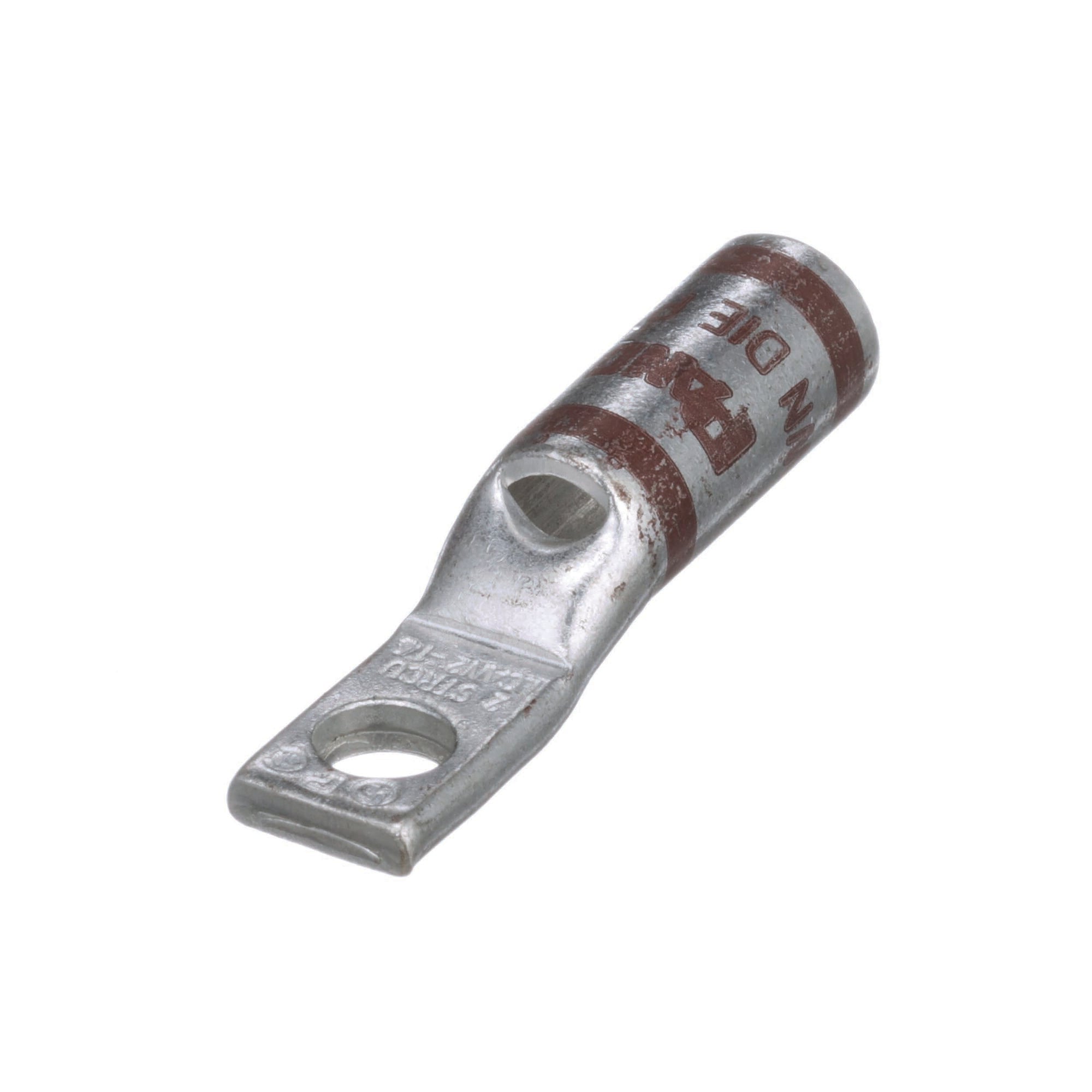 Copper Compression Lug, 1 Hole, #2 AWG, 