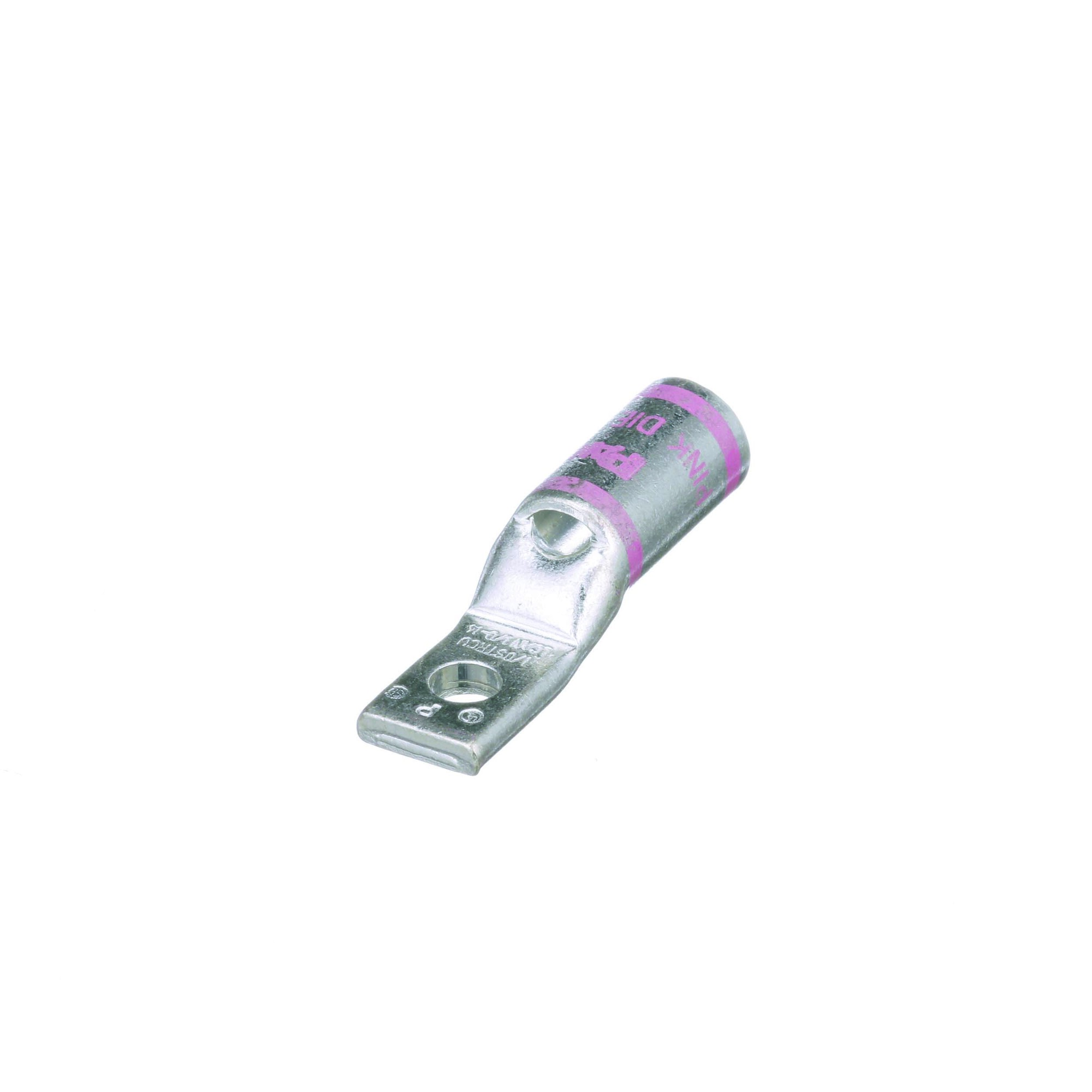 Copper Compression Lug, 1 Hole, 1/0 AWG,
