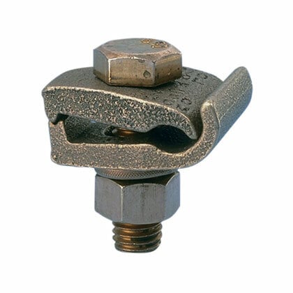 Bronze Grounding Clamp, #4 SOL-2/0 STR  