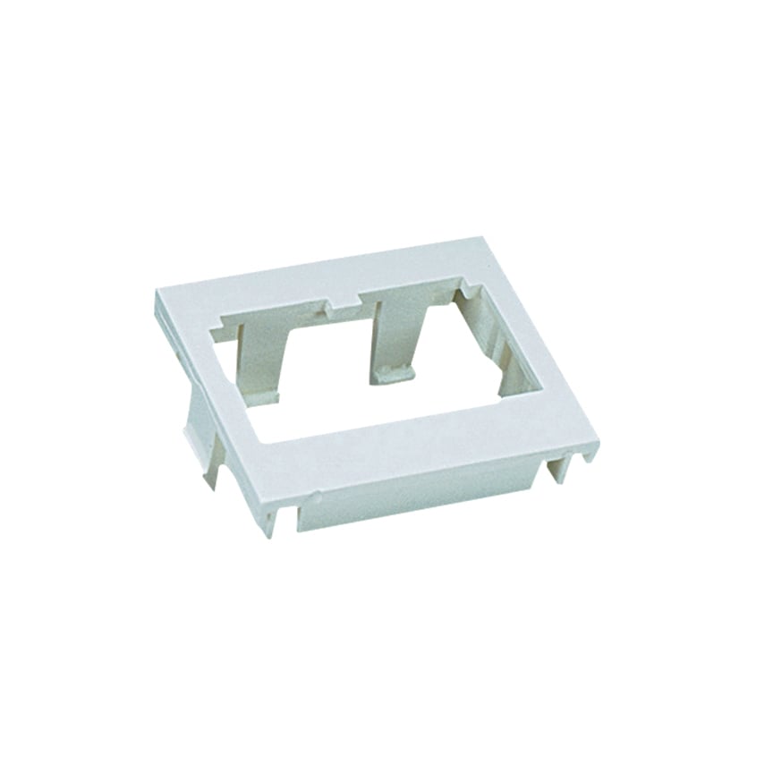Insert, 2 Port, 1/2 Size, Flat, White   