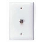 Midsize Video Wall Jack. F connector -  White